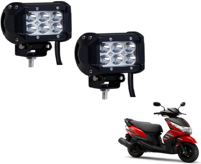 MOCKHE VLB-NS-RCT6LD2P-191 Headlight Motorbike LED for Yamaha (12 V, 18 W)(Ray Z, Pack of 2)