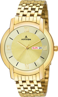 ADIXION 7954YM11 ADIXION #7954-gl Golden DAY & DATE Stainless Steel Watch Analog Watch - For Men