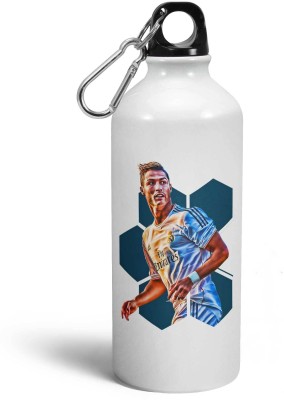 Tee Mafia Ronaldo HDR 600 ml Water Bottle(Set of 1, White)