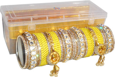 Royal Bangles Metal Zircon Bangle Set