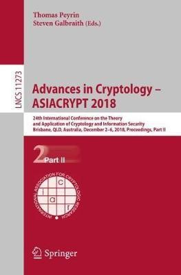 Advances in Cryptology - ASIACRYPT 2018(English, Paperback, unknown)