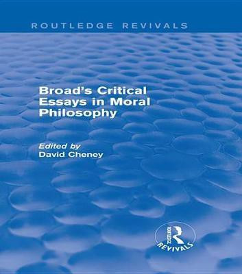 Broad's Critical Essays in Moral Philosophy (Routledge Revivals)(English, Electronic book text, unknown)