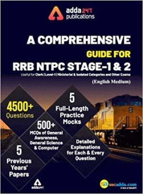 A Comprehensive Guide for RRB NTPC, Group D, ALP & Others Exams 2021 English Printed Edition (NTPC Special)(English, Paperback, ADDA247)