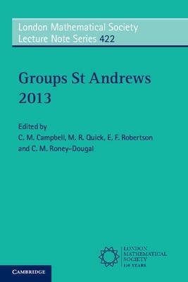 Groups St Andrews 2013(English, Paperback, unknown)