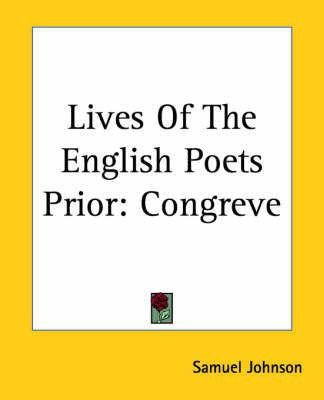 Lives Of The English Poets Prior(English, Paperback, Johnson Samuel)