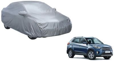 AUTO STAR Car Cover For Hyundai Creta (With Mirror Pockets)(Silver)