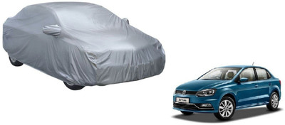 AUTO STAR Car Cover For Volkswagen Ameo (With Mirror Pockets)(Silver)