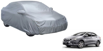 AUTO STAR Car Cover For Honda City i-Vtec (With Mirror Pockets)(Silver)