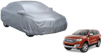 AUTO STAR Car Cover For Ford Endeavour (With Mirror Pockets)(Silver)