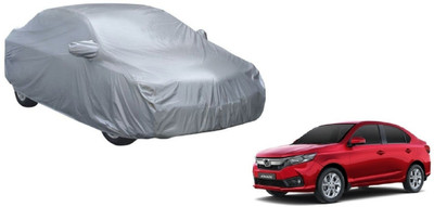 AUTO STAR Car Cover For Honda Amaze (With Mirror Pockets)(Silver)