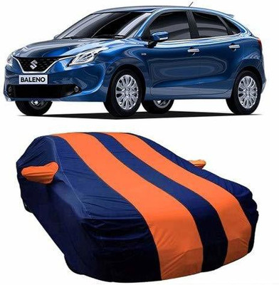 HOLME'S Car Cover For Maruti Suzuki Baleno (With Mirror Pockets)(Orange)