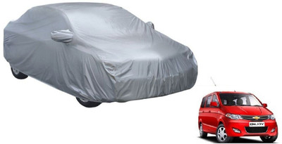 AUTO STAR Car Cover For Chevrolet Enjoy (With Mirror Pockets)(Silver)