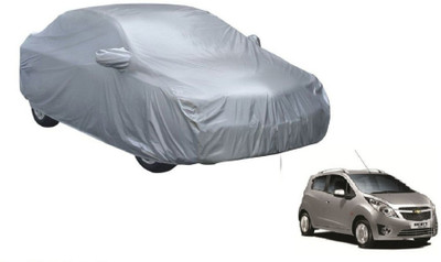 Auto Oprema Car Cover For Chevrolet Beat (With Mirror Pockets)(Silver)