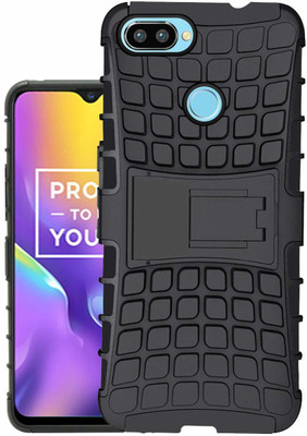 Bodoma Back Cover for Realme U1 Defender(Black, Dual Protection, Pack of: 1)