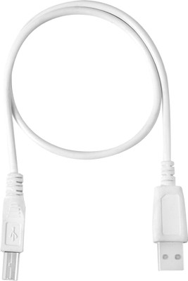 Geenie Micro USB Cable 1 m One Meter High Speed A Type to B Type (White-Pack of 2) Printer Cable for All type of Printer(Compatible with Printer, White, Pack of: 2)