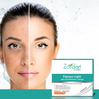 

ZORDAN PAPAYA LIGHT ANTI BLEMISHING CREAM (50GMS*2)(100 g)