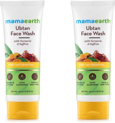 Mamaearth Ubtan Natural with Turmeric & Saffron Men & Women All Skin Types Face Wash(200 ml)