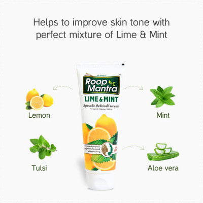 

Roop Mantra Lime & Mint Face Wash 115ml, Pack of 4 - Facewash for Dryness & Roughness Face Wash(115 ml)