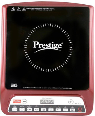 

Prestige PIC 20 1200-Watt Induction Cooktop(Maroon, Black, Push Button)