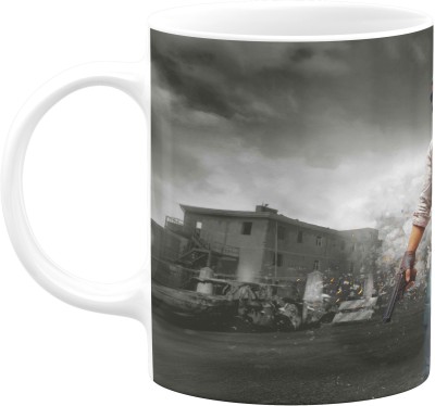 Flair Print Pubg FPM017 Printed Ceramic Coffee Mug(350 ml)