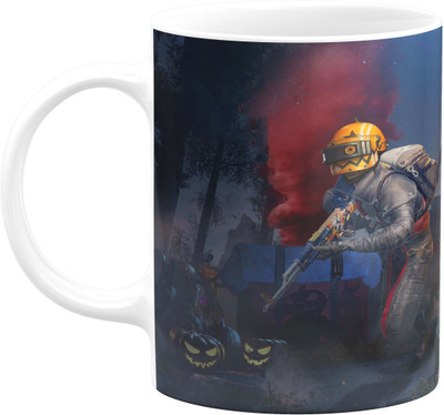 Flair Print Pubg FPM020 Printed Ceramic Coffee Mug(350 ml)