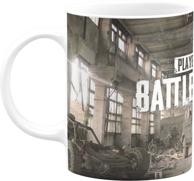 Flair Print Pubg FPM036 Printed Ceramic Coffee Mug(350 ml)