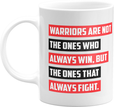 Flair Print Samurai Art FPM031 Printed Ceramic Coffee Mug(350 ml)