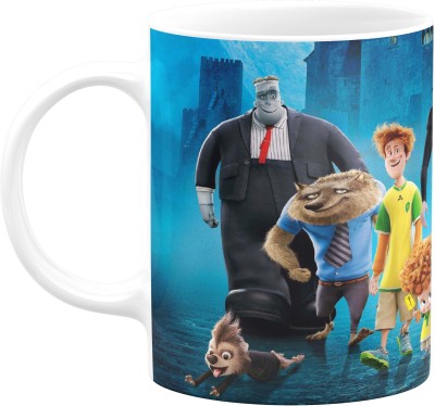 Flair Print Hotel Transylvania Cartoon FPM010 Printed Ceramic Coffee Mug(350 ml)