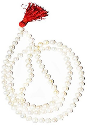 RUDRA DIVINE Real Pearl mala with Certificate of Guarantee Authenticity Real Stone Necklace Set