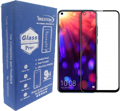 BRIGHTRON Edge To Edge Tempered Glass for Full Glue Edge to Edge Gorilla Cover Screen Guard Protector 11D Tempered Glass for 6.4 inch Huawei Honor View 20 (Black), (11D Tempered Glass)(Pack of 1)