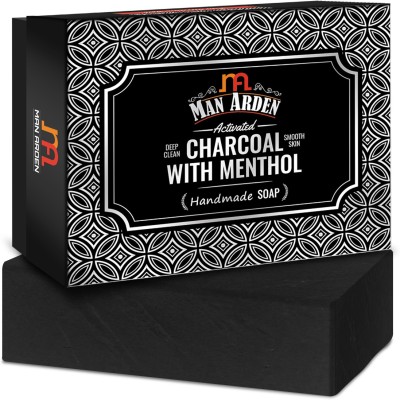 Man Arden Activated Charcoal With Menthol Handmade Luxury Soap (125 g)(125 g)