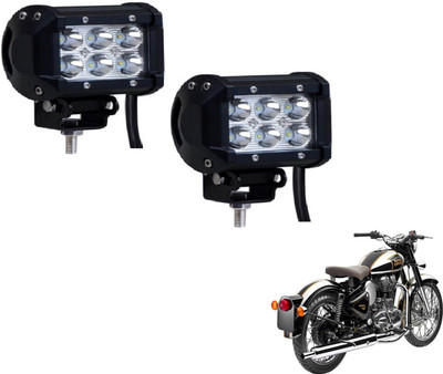 MOCKHE VLB-NS-RCT6LD2P-59 Headlight Motorbike LED for Royal Enfield (12 V, 18 W)(Classic, Pack of 2)