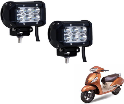 MOCKHE VLB-NS-RCT6LD2P-136 Headlight Motorbike LED for TVS (12 V, 18 W)(Jupiter, Pack of 2)