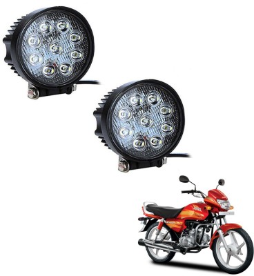 MOCKHE VLB-NS-ROU9LD2P-54 Headlight Motorbike LED for Hero (12 V, 27 W)(CD Deluxe, Pack of 2)