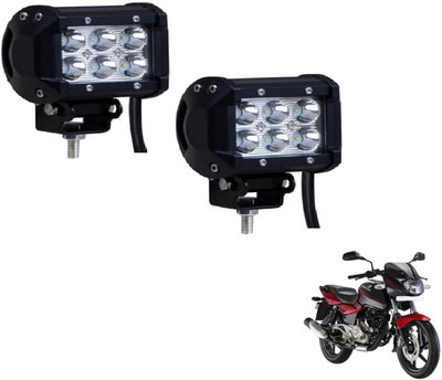 MOCKHE VLB-NS-RCT6LD2P-180 Headlight Motorbike LED for Bajaj (12 V, 18 W)(Pulsar 180 DTS-i, Pack of 2)