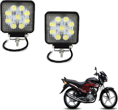 MOCKHE VLB-NS-SQR9LD2P-252 Headlight Motorbike LED for Yamaha (12 V, 27 W)(YBR 125, Pack of 2)