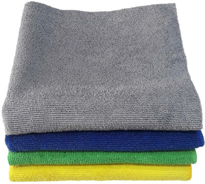 Trosskart Microfiber Vehicle Washing  Cloth(Pack Of 4, 280 GSM)