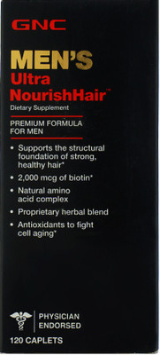 GNC Men's Ultra Nourish Hair Caplets(120 No)