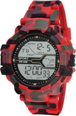 Salud SD 7163 RED Military Digital Watch  - For Boys