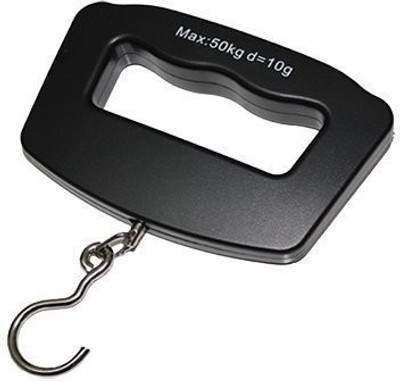 

Alwick Weighing Scale Digital Heavy Duty Hand gripped Portable Luggage Scale, 50kg Weighing Scale(Black)