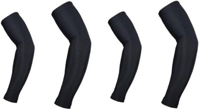 Apastra Nylon Arm Sleeve For Men & Women(Free, Black)