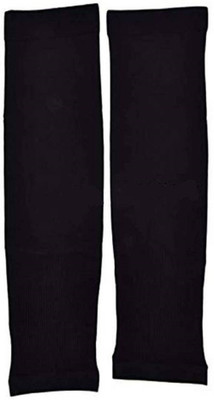 Apastra Nylon Arm Sleeve For Men & Women(Free, Black)