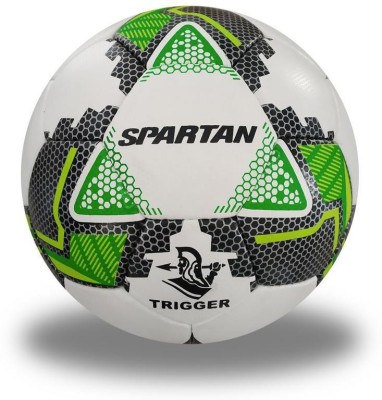 Spartan Trigger Football - Size: 5(Pack of 1, White, Green)