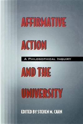 Affirmative Action and the University(English, Electronic book text, unknown)