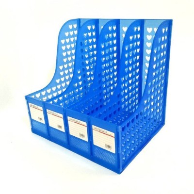 WOLBLIX 4 Compartments Plastic File Plate Section(Blue)