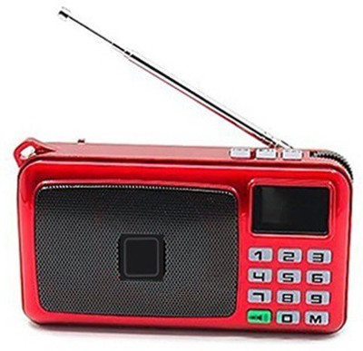 

CRETO SM-53 Porable FM Radio With LED Torch Support AUX, USB and Sd Card FM Radio(Red)