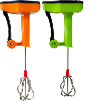 

ELEVEN RINGS Power Free Hand Blender (Pack of 2) 0 W Hand Blender(Orange, Green)