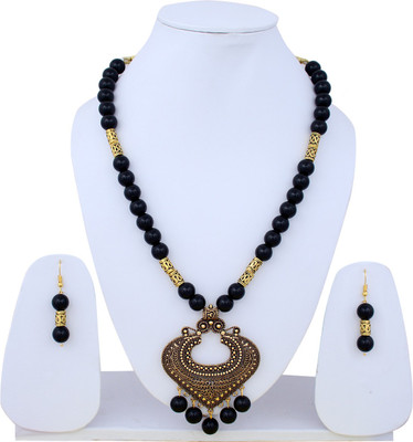 Darsha Collections Alloy Brass Black, Bronze Jewellery Set(Pack of 1)