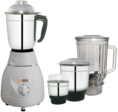 

Engix Mini Diamond 4 jar Mixer Grinder 750W with One Year Warranty 750 Mixer Grinder(White, 4 Jars)