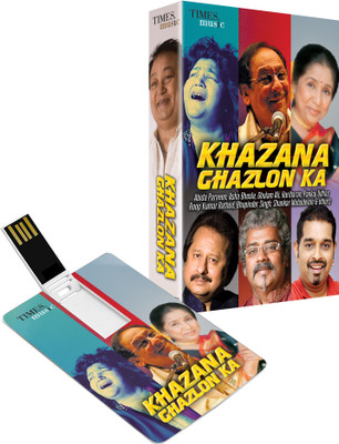 

Music Card KHAZANA GHAZLON KA Pendrive Standard Edition(Hindi - abida Parveen, Asha Bhosle, Hariharan, Roop Kumar Rathod, Mahalakshmi Iyer, Kavita Krishnamurti Subramaniam, Shankar Mahadevan, Ghulam Ali, Bhupinder Singh, Mitali Singh, Ustad Rashid Khan, J